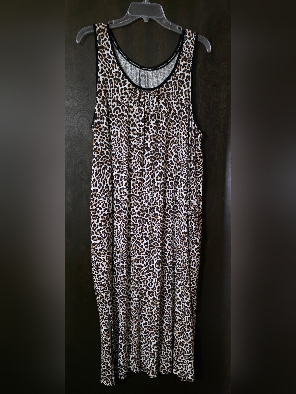 💢4For$20 Joyspun Leopard Print Sleeveless Nightgown Lounger Size XL (16-18)